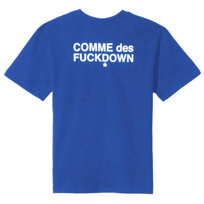 Comme Des Fuckdown Blue Cotton Women T-Shirt