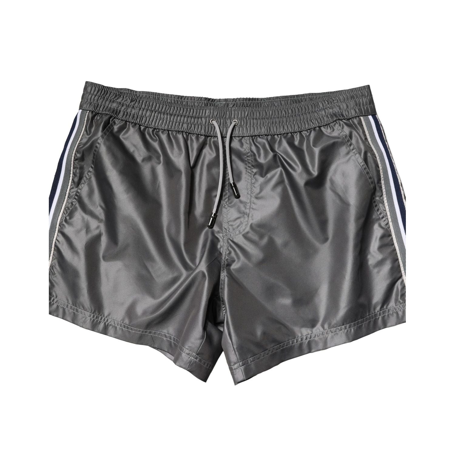 Dolce & Gabbana Gray Polyester Mid Waist Casual Bermuda Shorts