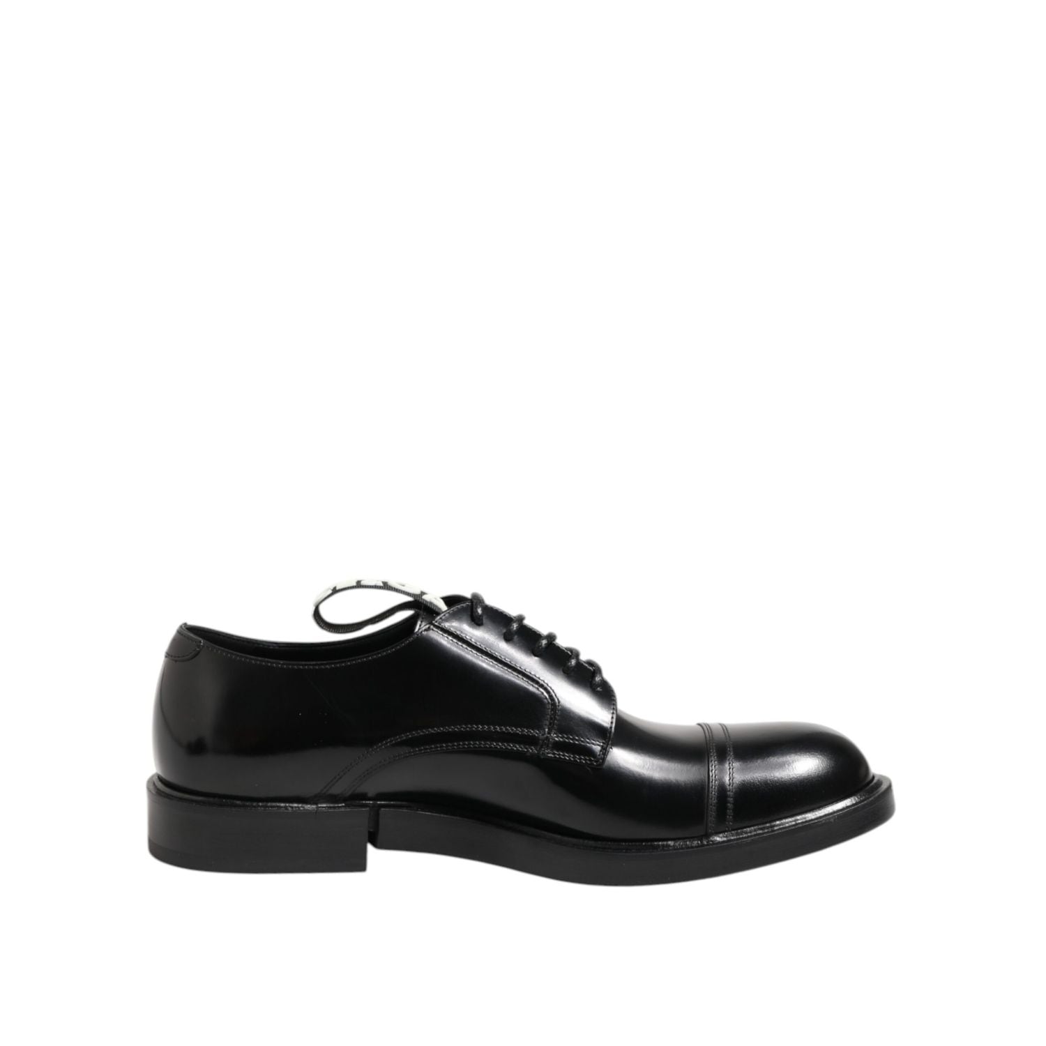 Dolce & Gabbana Black Leather Dress Lace Up Men Formal Shoes
