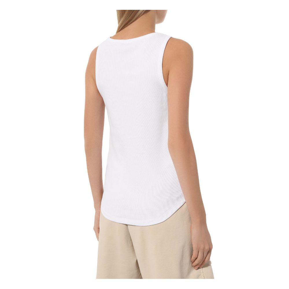 Comme Des Fuckdown White Cotton Women Top