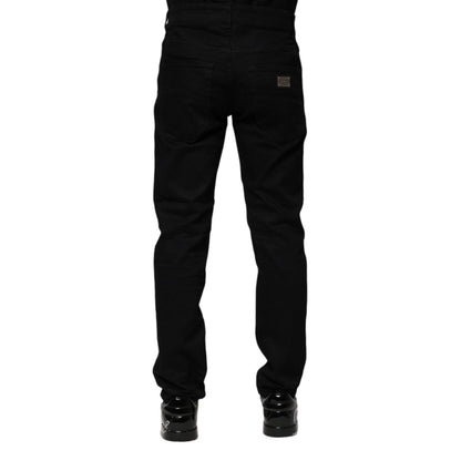 Dolce & Gabbana Black Cotton Skinny Denim Jeans