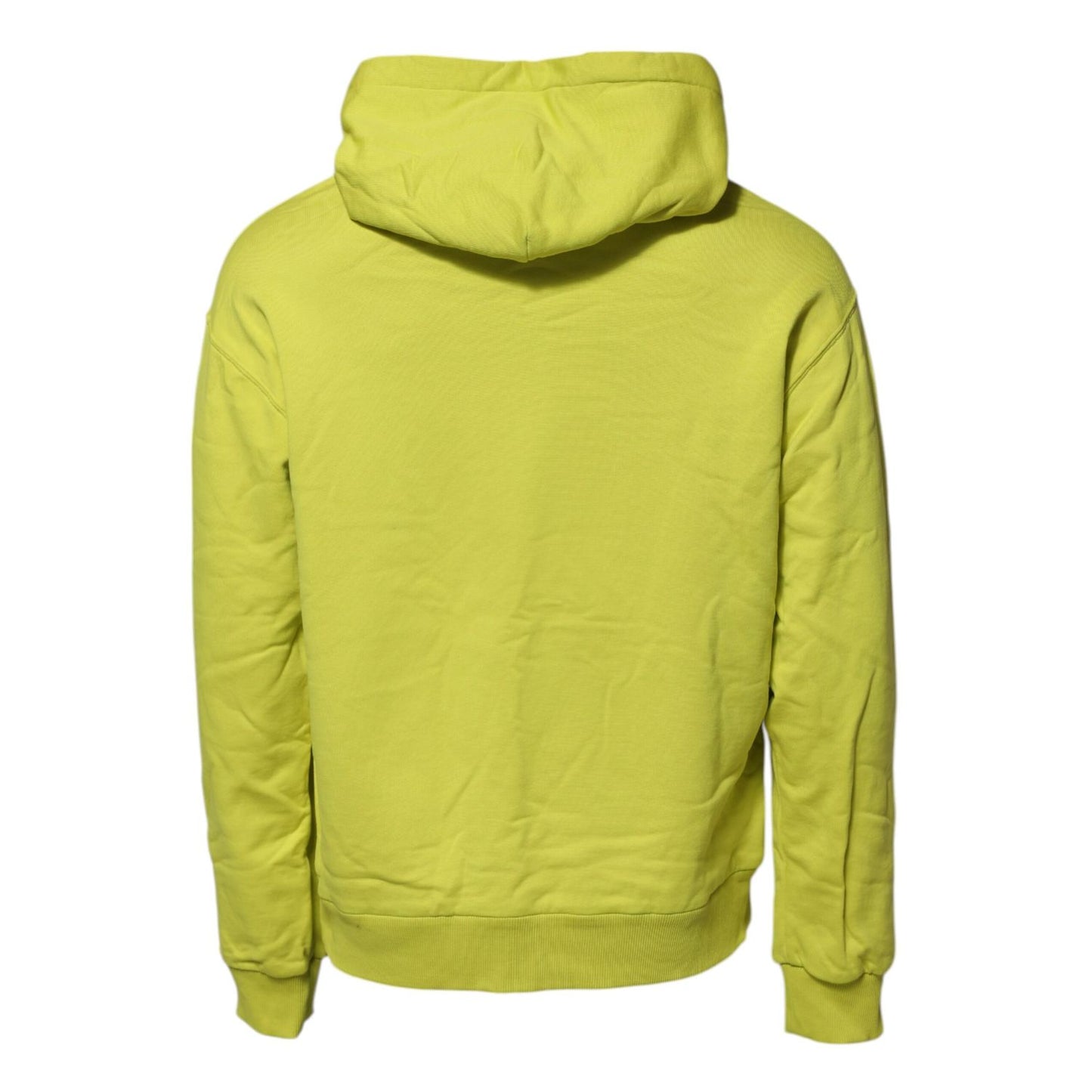 Dolce & Gabbana Green Cotton Hooded Logo Sweatshirt Sweater