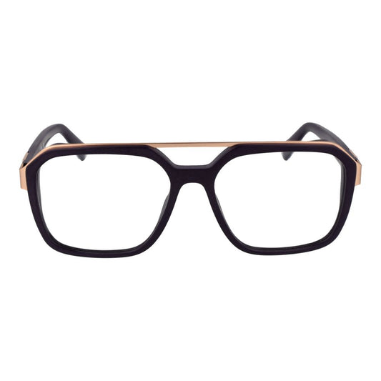 Guess Purple Men Glasses Frame - Full-rim acetate aviator style with demo lenses, spring hinge included, size 55-16-145.