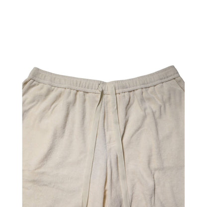 Dolce & Gabbana Ivory Cotton Men Bermuda Sweatshorts Shorts