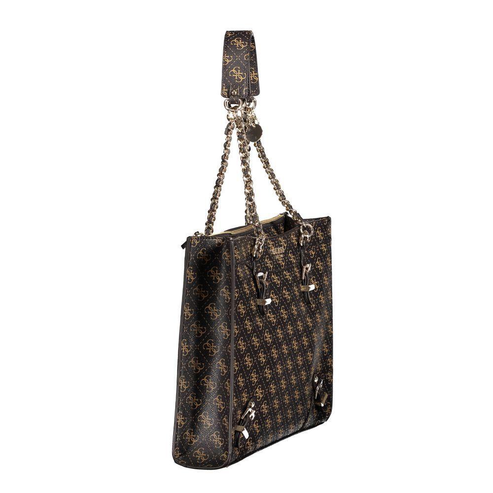 Front view with bag zipped and handles upright.