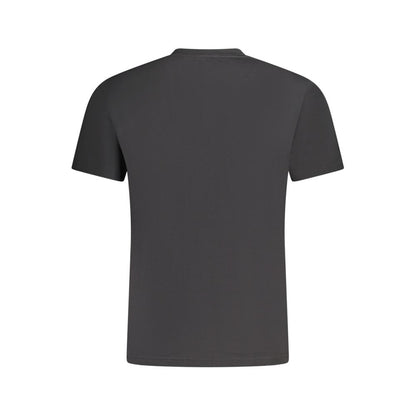 Vans Black Cotton T-Shirt with short sleeves, classic fit, crew neck, and logo print.