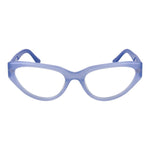 Guess Purple Women Glasses Frame, cat eye style with full-rim acetate, frame width 135mm, temples length 145mm, demo lenses included.