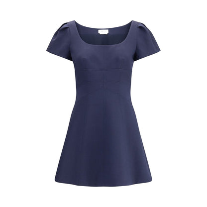 Alexander McQueen Blue Wool Casual Dress