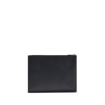 Alexander McQueen Black Calf Leather Bos Taurus Wallet