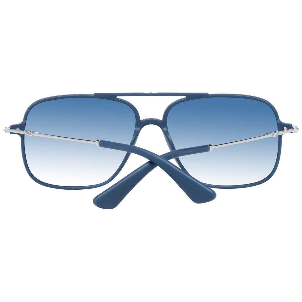 Police Blue Plastic Sunglasses