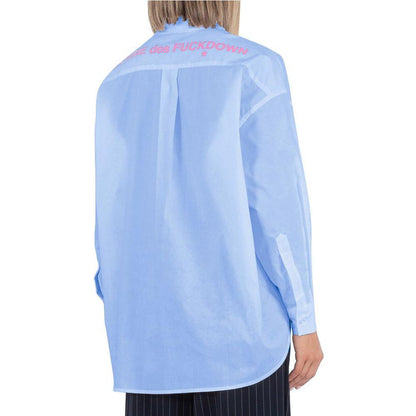 Comme Des Fuckdown Blue Cotton Shirt