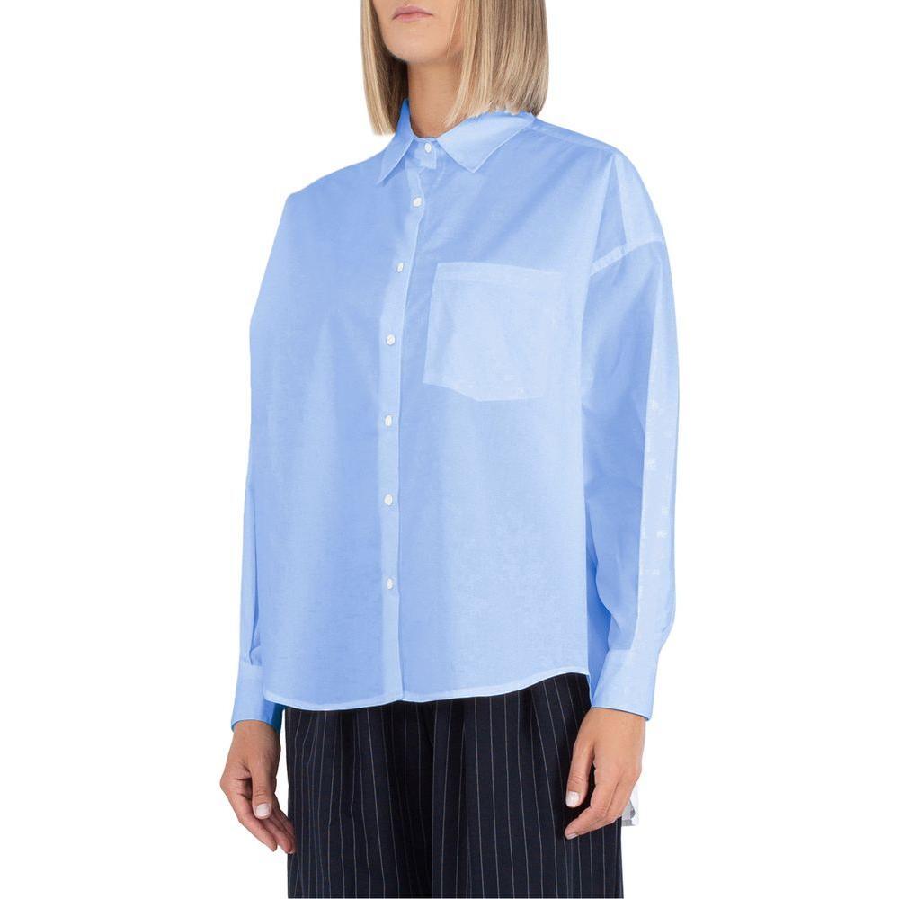 Comme Des Fuckdown Blue Cotton Shirt