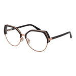 Guess Gray Women Glasses Frame, full-rim square style, grey plastic frame, demo lenses, 54mm width, designed for women.