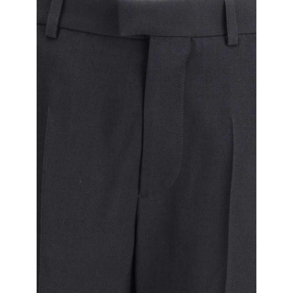 Balenciaga Black Viscose Flared Pants