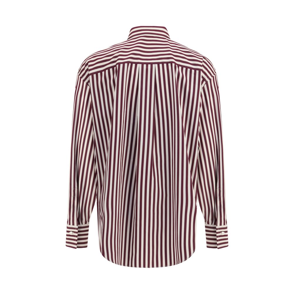 Brunello Cucinelli Multicolor Cotton Pattern Shirt