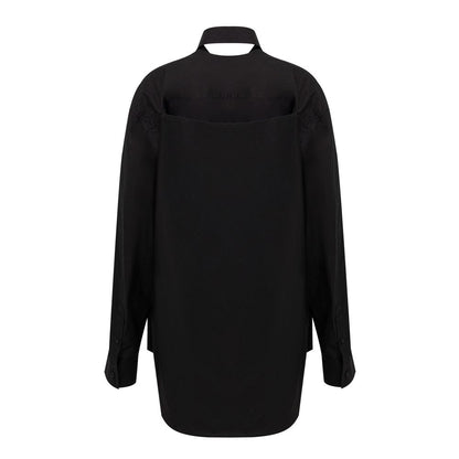 Balenciaga Black Cotton Long Dress