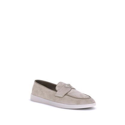Prada Beige Rubber Slip-On Loafers