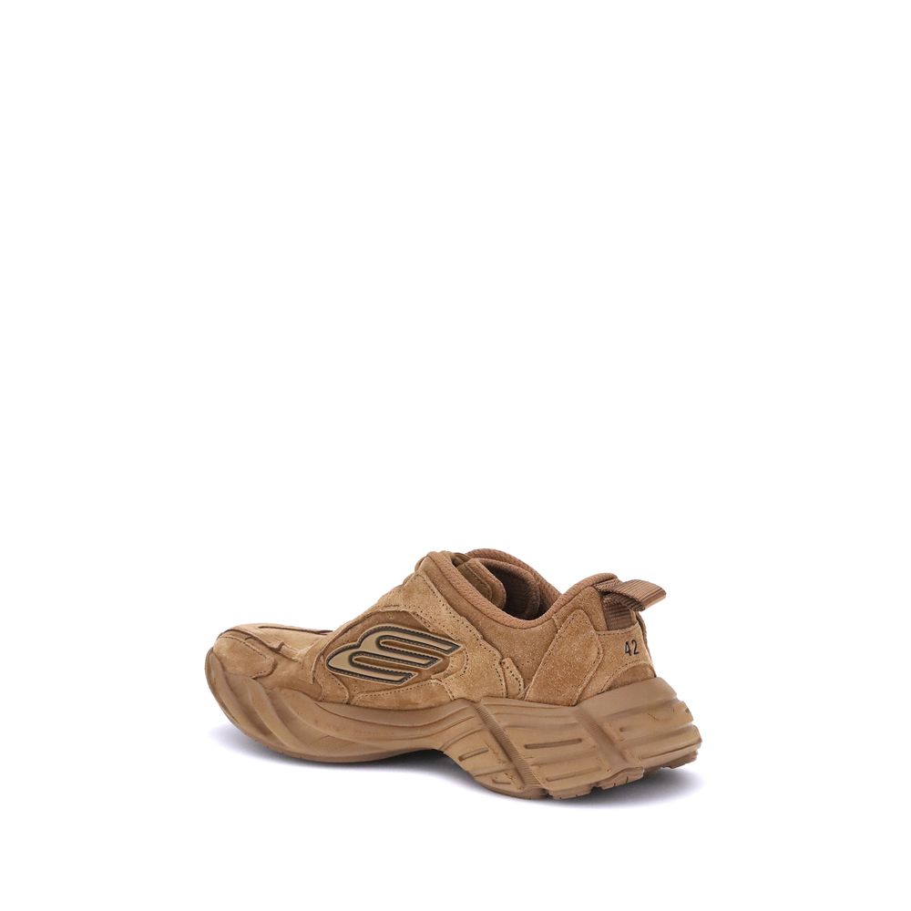 Balenciaga Brown Polyester Athletic Sneakers