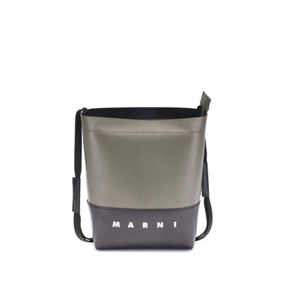 Marni Bicolor Polyester Shoulder Bag