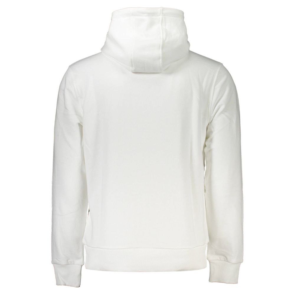 Cavalli Class White Cotton Men Sweatshirt 1728,67403481248,Cavalli Class,Clothing,L,M,Men,New with tags,Sportswear - Clothing,Sweaters - Clothing,Sweatshirt - Sportswear - Clothing,Sweatshirts - Sweaters - Clothing,White,XL,XXL
