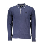 North Sails Blue Cotton Polo Shirt NO-23368-XXL