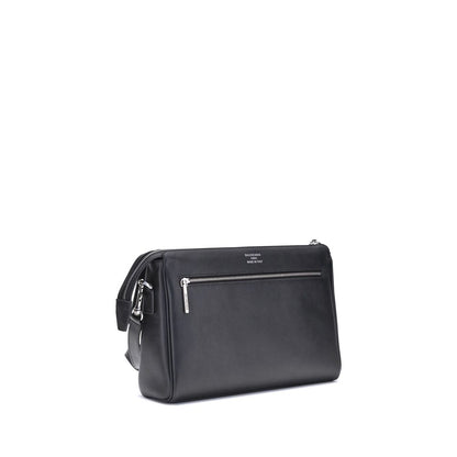 Balenciaga Black Calf Leather Bos Taurus Shoulder Bag