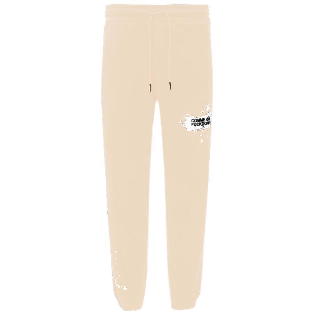 Comme Des Fuckdown Beige Cotton Jeans & Pant CO-15727-S