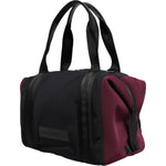 Dolce & Gabbana Black Maroon Hand Shoulder Duffel Travel Bag BAG4643