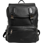 Dolce & Gabbana Black Palermo Backpack Hammered Calfskin Leather Bag BAG4648