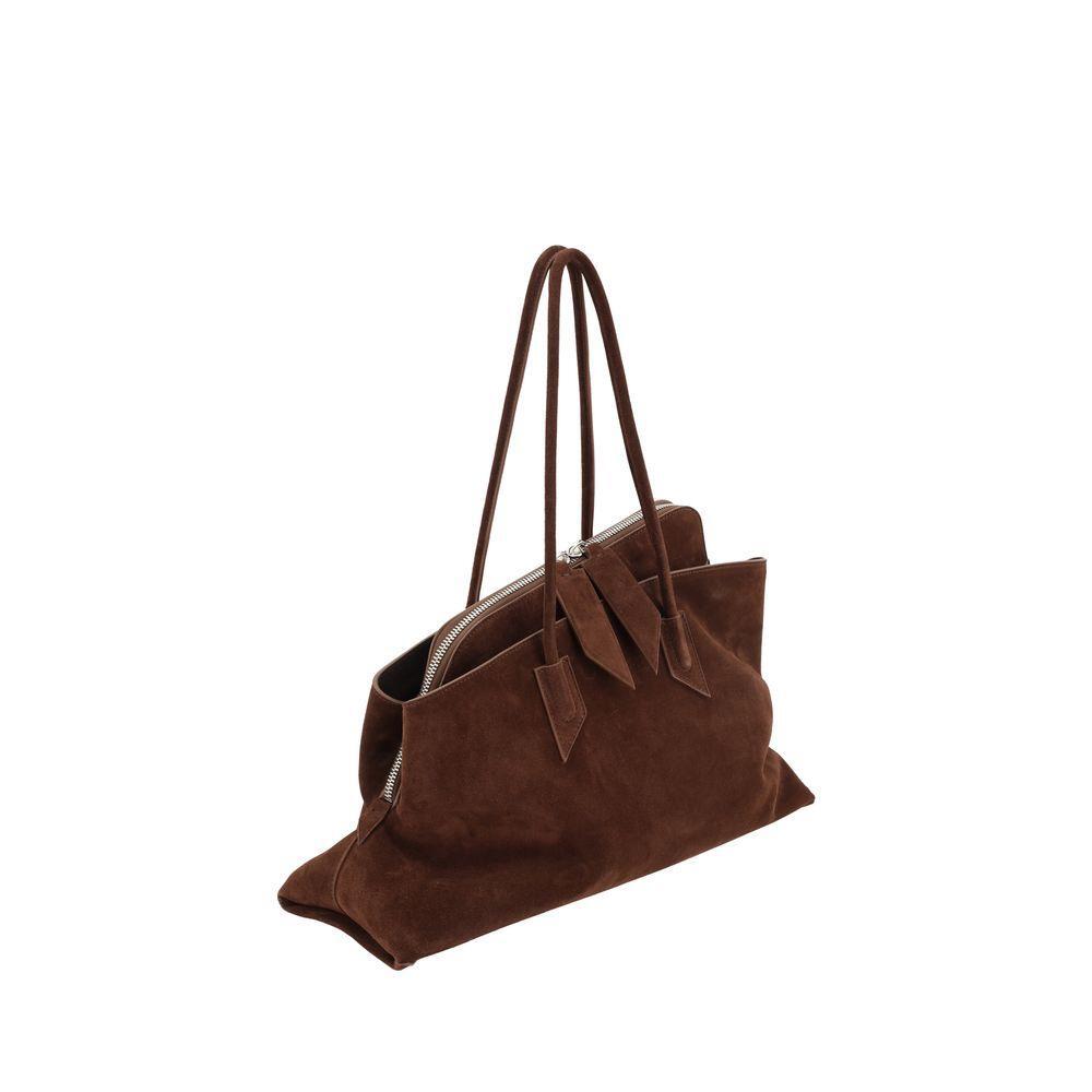Front view with bag zipped and handles upright.