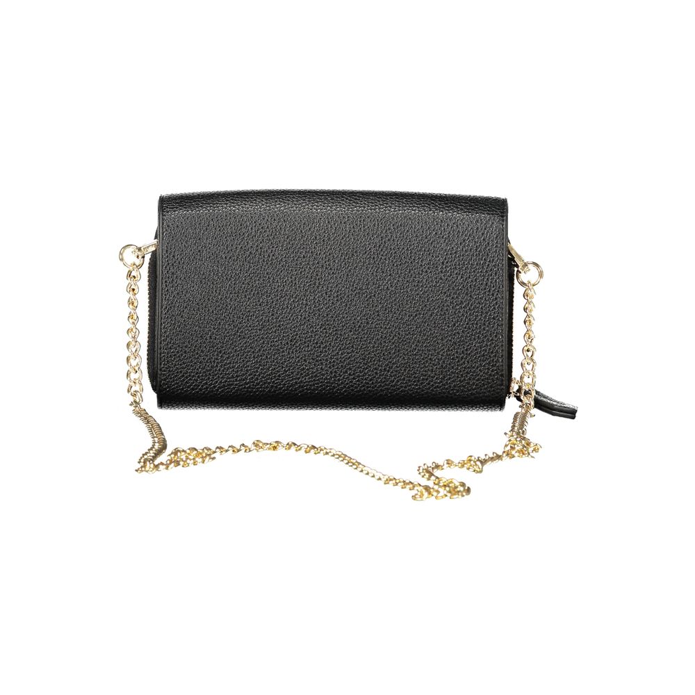 Mario Valentino Black Polyethylene Women Wallet Convertible Shoulder Bag