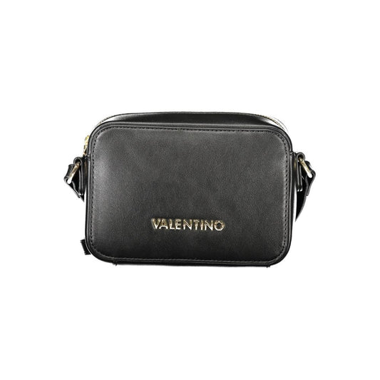 Mario Valentino Black Polyethylene Women Handbag with logo front view