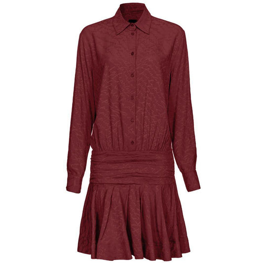 PINKO Red Silk Women Dress PI-15762-IT38|XS