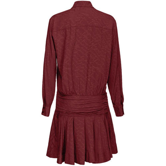 PINKO Red Silk Women Dress PI-15762-IT38|XS
