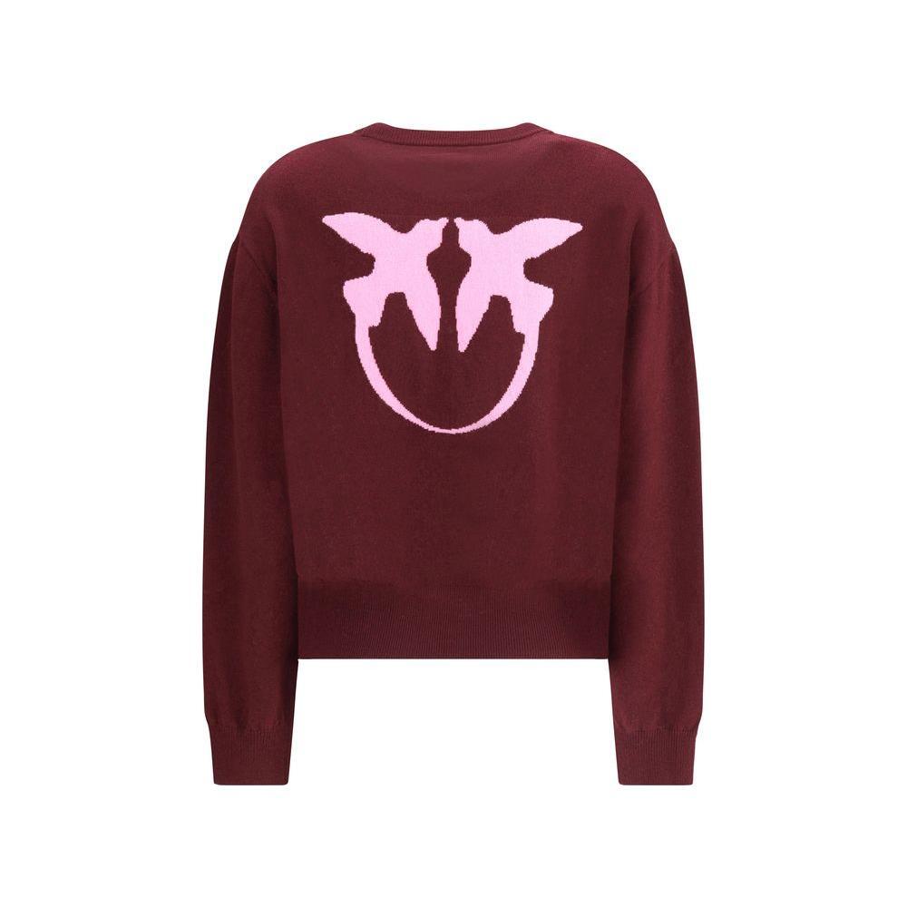 PINKO Bordeaux Wool Sweatshirt