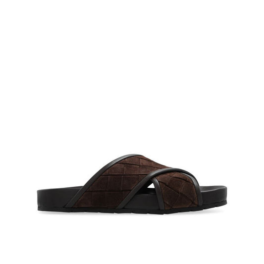 Bottega Veneta Brown Lamb Leather Sandals