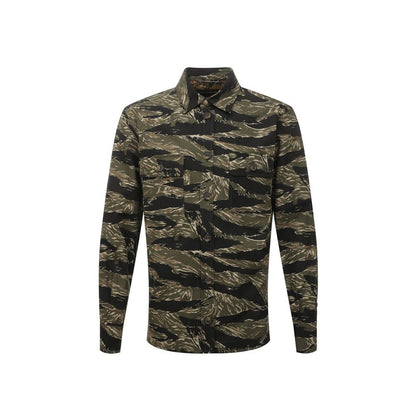 Dolce & Gabbana Green Cotton Pattern Shirt
