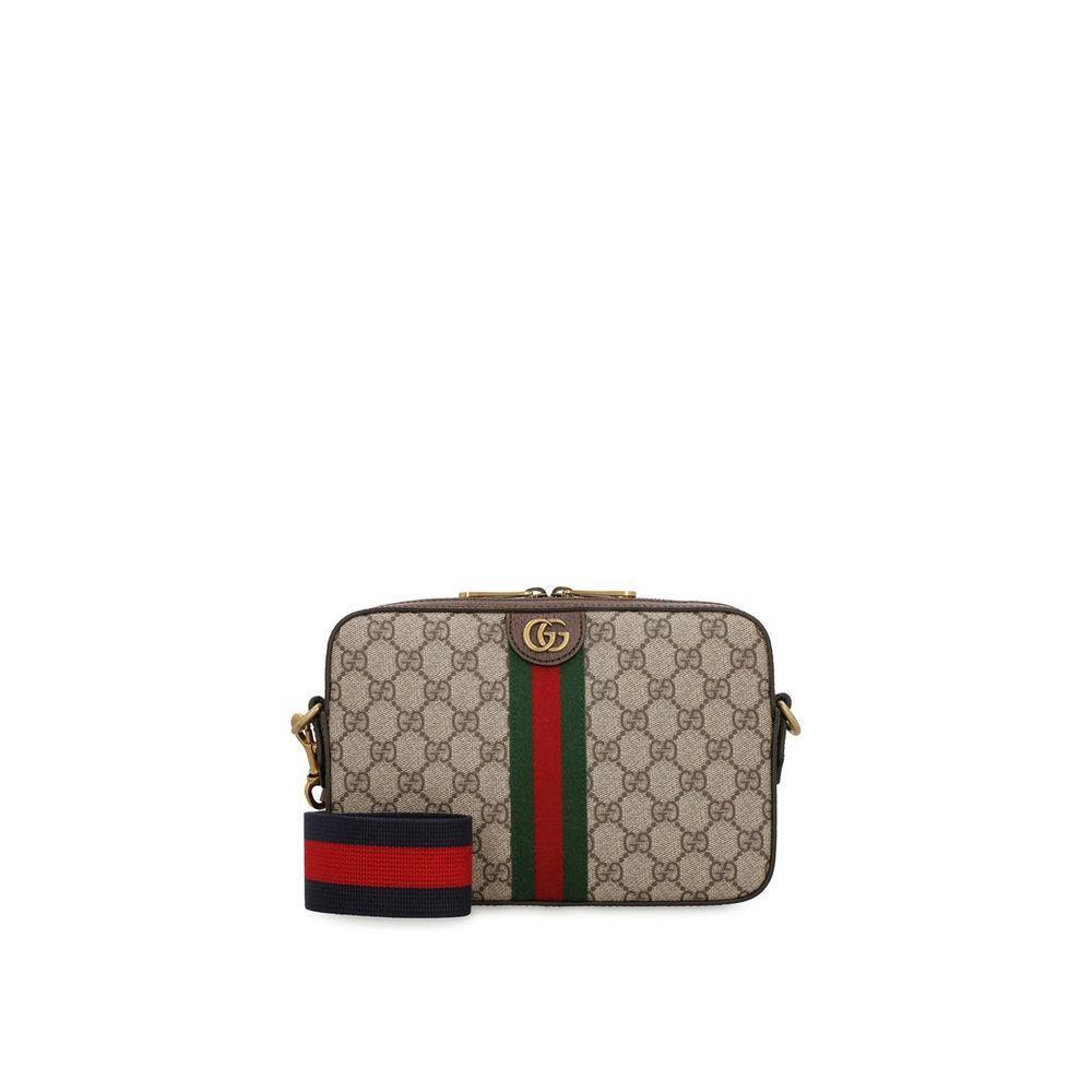Front view with bag zipped and handles upright.