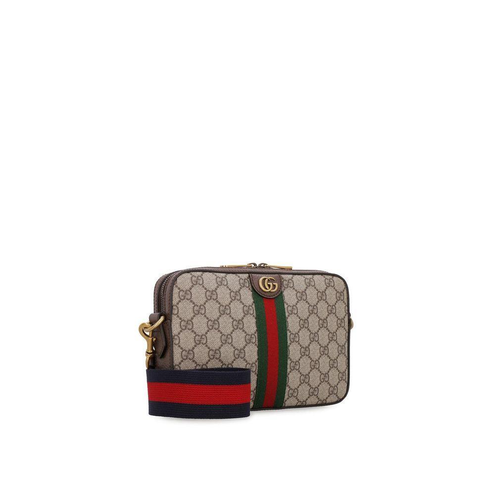 Front view with bag zipped and handles upright.