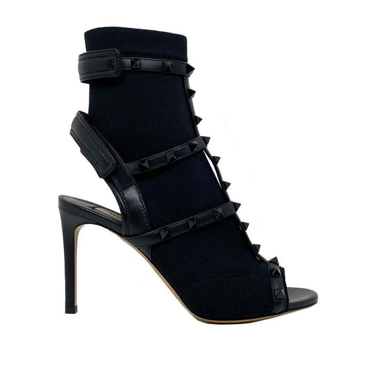 Valentino Garavani Valentino Rockstud Sock Heel Sandals VA-8736613302484-EU41/US11