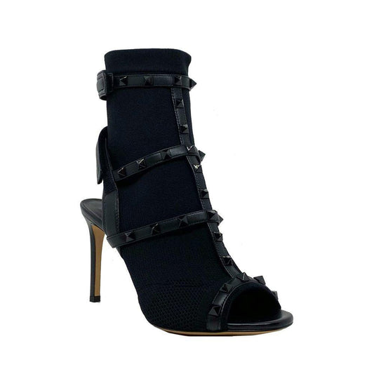 Valentino Garavani Valentino Rockstud Sock Heel Sandals VA-8736613302484-EU41/US11