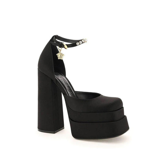 Versace Silk Satin Platform Pumps VE-8736639353044-EU40/US10