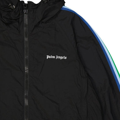 Palm Angels Red Polyamide Full-Length Jacket