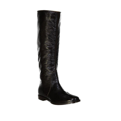 Sergio Rossi Black Calfskin Over The Knee