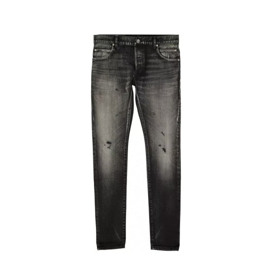 Balmain Black Cotton Skinny Jeans