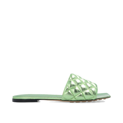 Bottega Veneta Green Calfskin Sandals