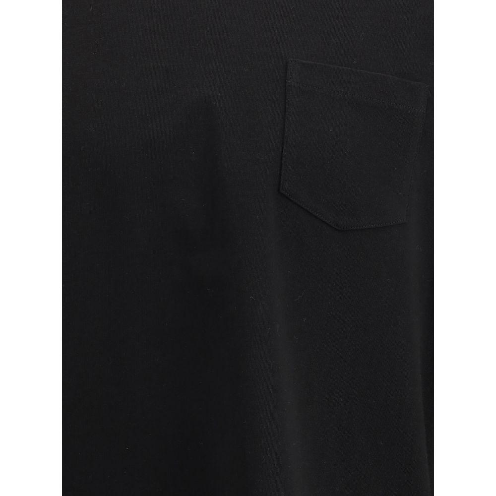 Sacai Black Cotton T-Shirt