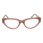 Guess Pink Women Glasses Frame, rose full-rim cat eye acetate with demo lenses, 53-18-145 size, includes branded case.