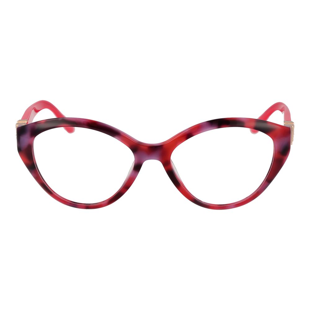 Marciano by Guess Red Women Glasses Frame, acetate full-rim cat eye style with demo lenses and spring hinge, size 52-16-140.