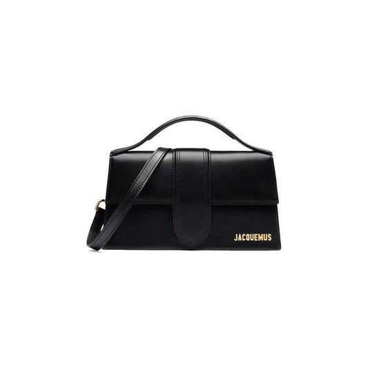 Jacquemus Le Grand Bambino Leather Bag - Gold Logo JA-8780876021972